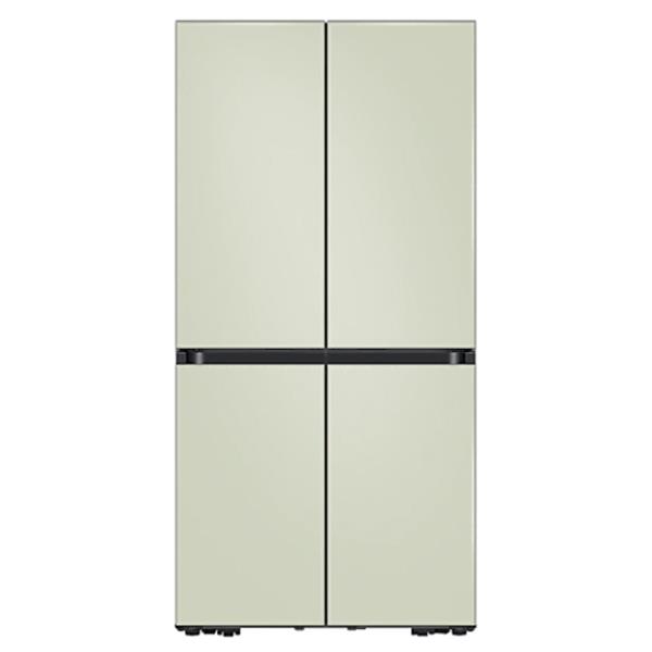 비스포크 키친핏 4도어 냉장고 615L 새틴세이지그린